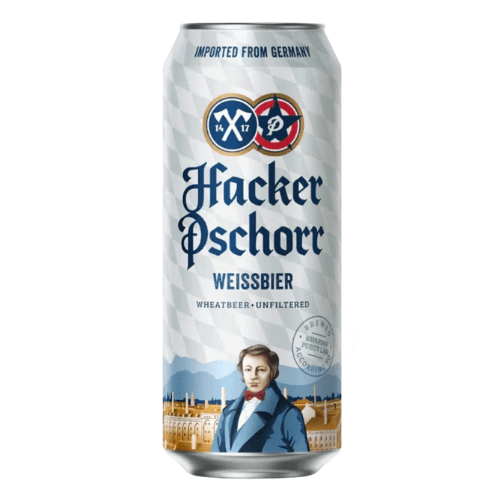 Hacker Pschorr Weiss Cans 24x500ml The Beer Town Beer Shop Buy Beer Online