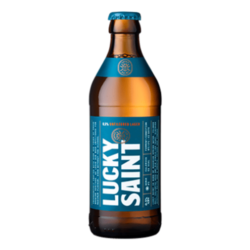 Lucky Saint 0.5% Unfiltered Lager 20x330ml The Beer Town Beer Shop Buy Beer Online