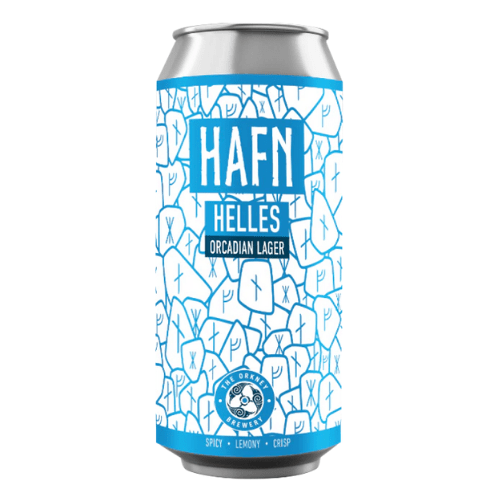 Orkney Brewery Runic Range Hafn Helles Orcadian Lager Cans 12x440ml The Beer Town Beer Shop Buy Beer Online