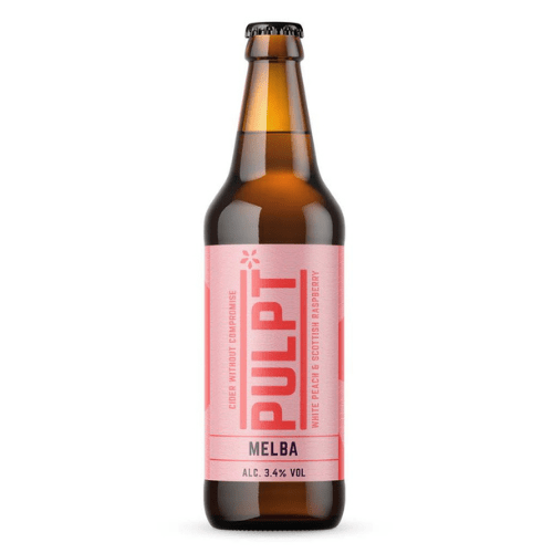 Pulpt Melba - White Peach & Scottish Raspberry Cider 12x500ml The Beer Town Beer Shop Buy Beer Online