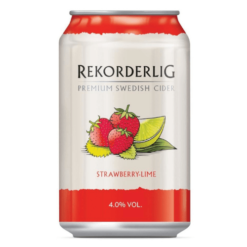 Rekorderlig Strawberry & Lime Cider Cans 24x330ml The Beer Town Beer Shop Buy Beer Online