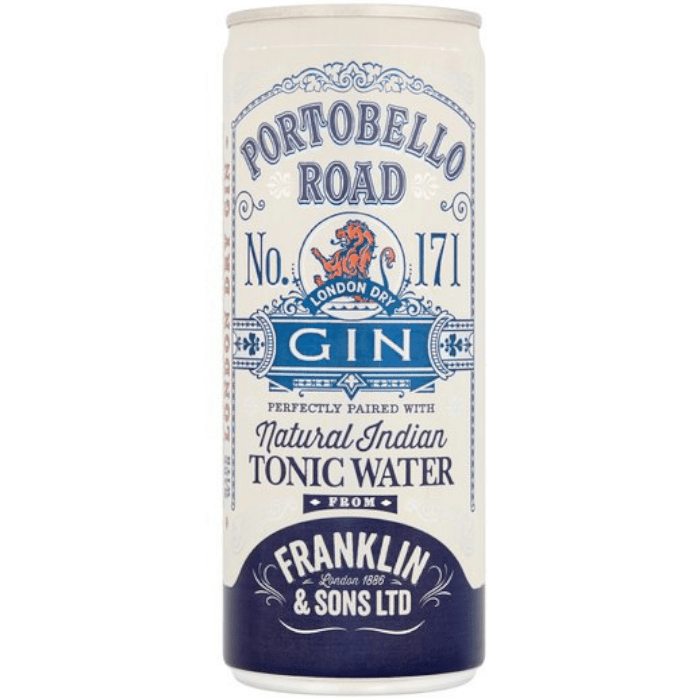 Portobello Road x Franklin & Sons Tonic Cans 12x250ml The Beer Town Beer Shop Buy Beer Online